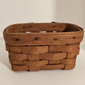 Longaberger Small Rustic Brown Woven Basket